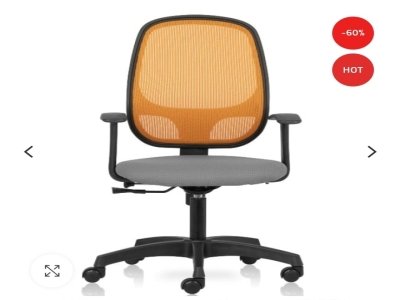 Anytime Mid Back chair with mesh back and fixed arms